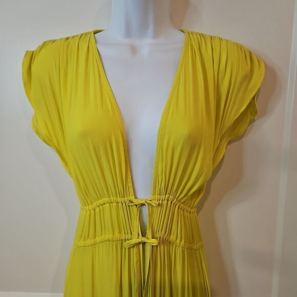 FOREVER 21 Yellow Swim Coverup sz S - Picture 7 of 7
